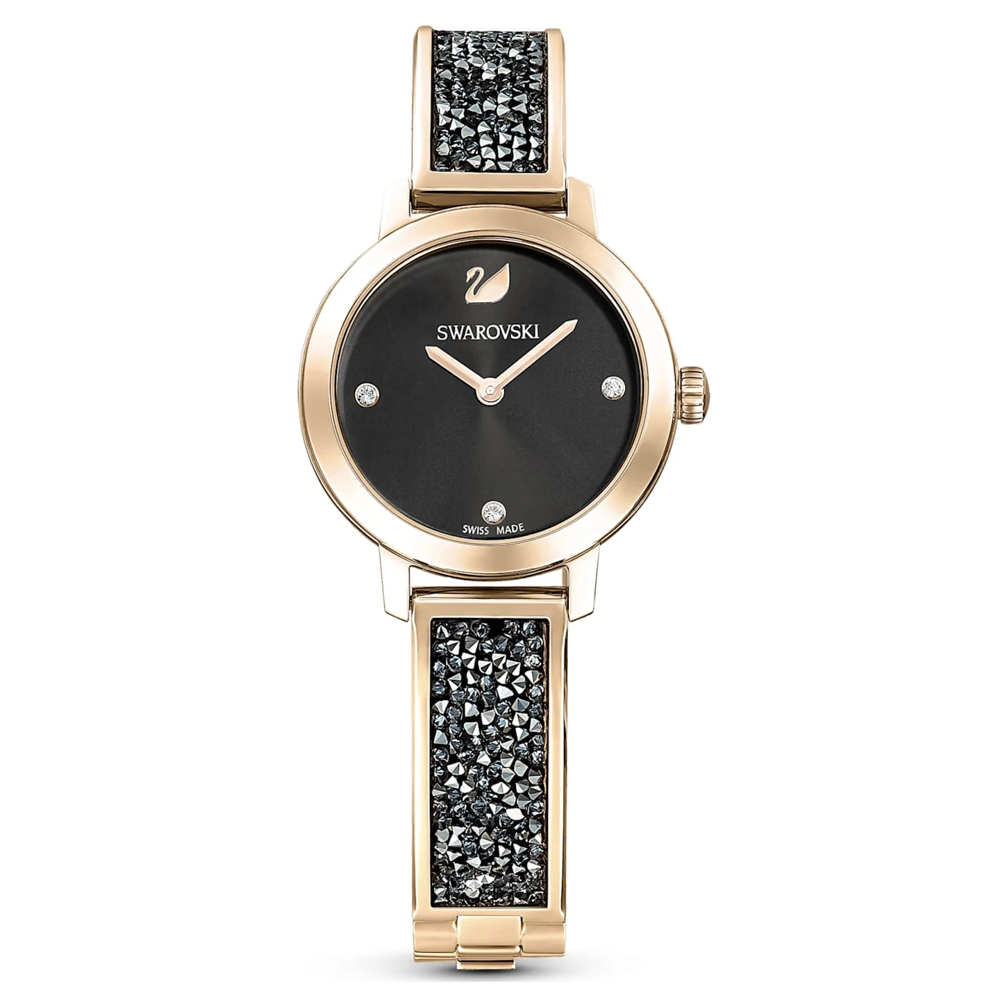 Swarovski Cosmic Rock Watch Swiss Made, Metal Bracelet, Gray, Champagne Gold-tone Finish 4 Swarovski Cosmic Rock Watch Swiss Made, Metal Bracelet, Gray, Champagne Gold-tone Finish - Image 2