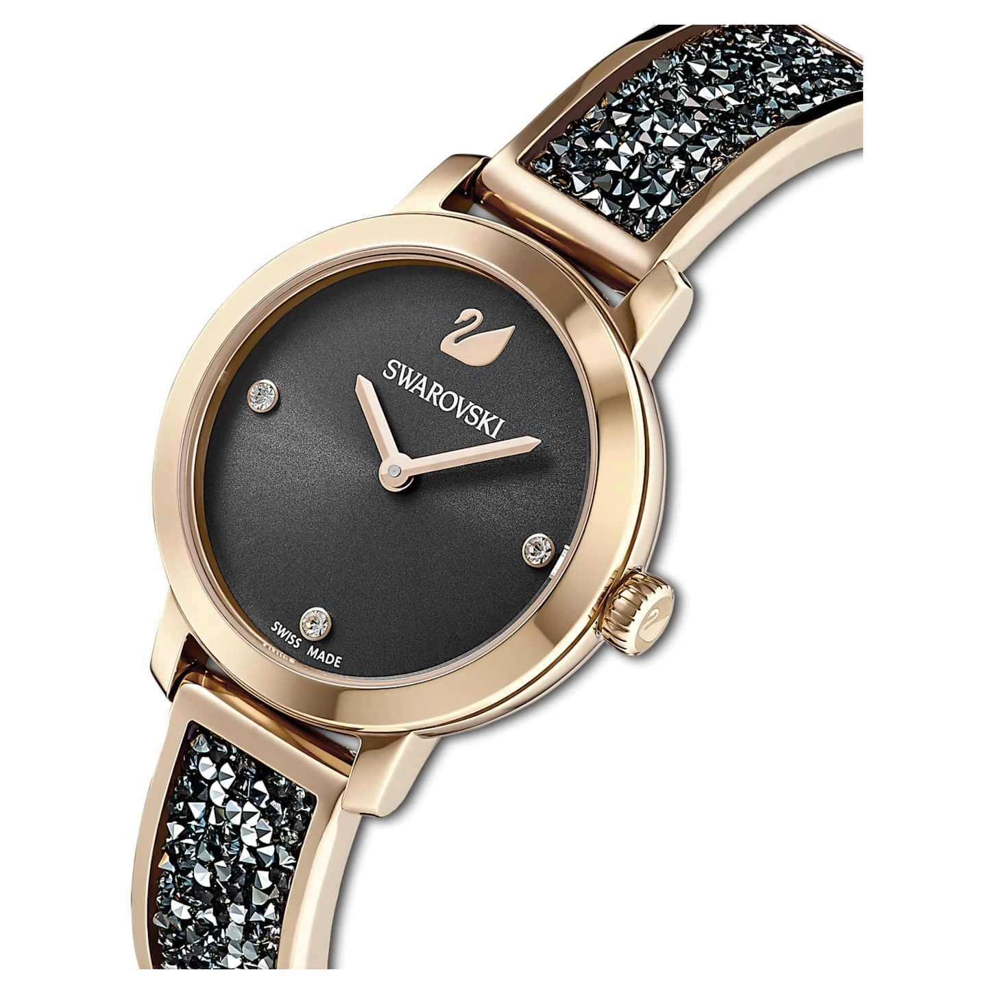 Swarovski Cosmic Rock Watch Swiss Made, Metal Bracelet, Gray, Champagne Gold-tone Finish 7 Swarovski Cosmic Rock Watch Swiss Made, Metal Bracelet, Gray, Champagne Gold-tone Finish - Image 5