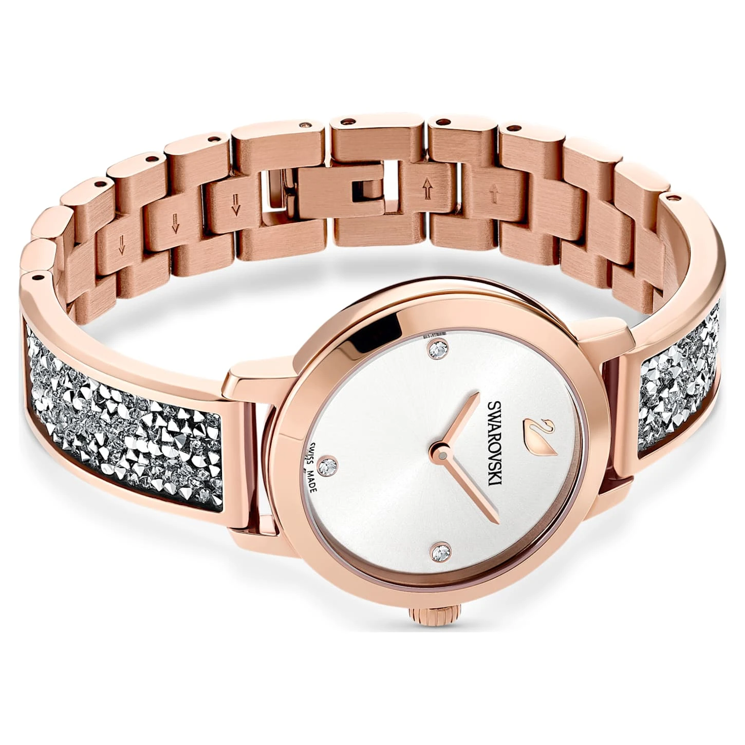 Swarovski Cosmic Rock Watch Swiss Made, Metal Bracelet, Rose Gold Tone, Rose Gold-tone Finish 6 Swarovski Cosmic Rock Watch Swiss Made, Metal Bracelet, Rose Gold Tone, Rose Gold-tone Finish - Image 4