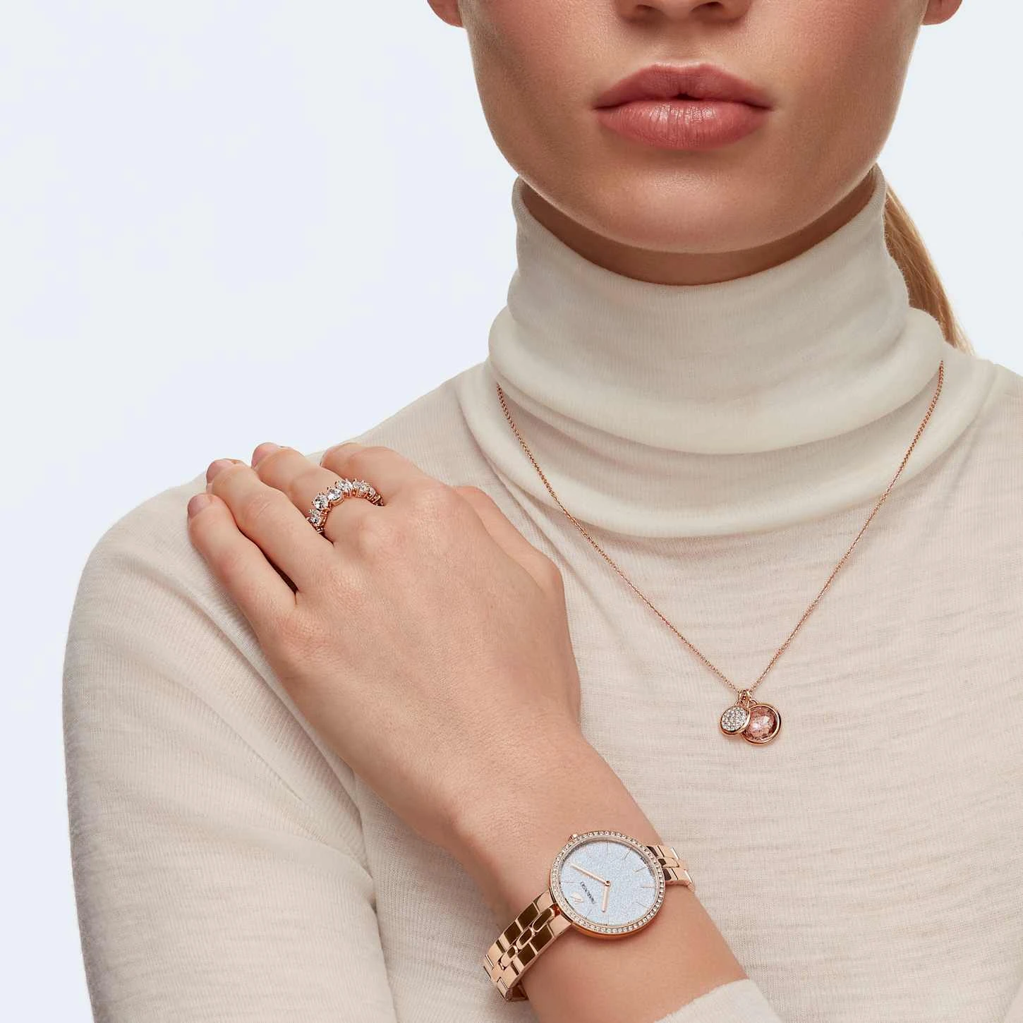 Swarovski Cosmopolitan Watch Swiss Made, Metal Bracelet, Rose Gold Tone, Rose Gold-tone Finish 8 Swarovski Cosmopolitan Watch Swiss Made, Metal Bracelet, Rose Gold Tone, Rose Gold-tone Finish - Image 6