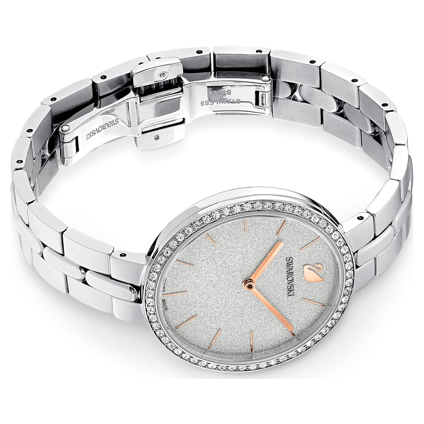 Swarovski Cosmopolitan Watch Swiss Made, Metal Bracelet, Silver Tone, Stainless Steel 6 Swarovski Cosmopolitan Watch Swiss Made, Metal Bracelet, Silver Tone, Stainless Steel - Image 4