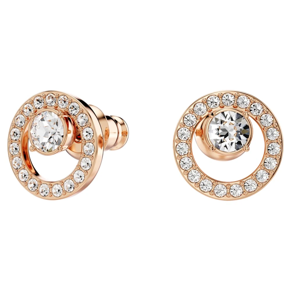 Swarovski Creativity Stud Earrings White, Rose Gold-tone Plated 8 Swarovski Creativity Stud Earrings White, Rose Gold-tone Plated - Image 6