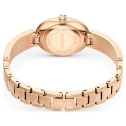Swarovski Crystal Rock Oval Watch Swiss Made, Metal Bracelet, Blue, Rose Gold-tone Finish -Jewelry Store crystal rock oval watch swiss made metal bracelet blue rose gold tone finish swarovski 5656822 3