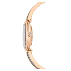 Swarovski Crystal Rock Oval Watch Swiss Made, Metal Bracelet, Blue, Rose Gold-tone Finish -Jewelry Store crystal rock oval watch swiss made metal bracelet blue rose gold tone finish swarovski 5656822 6