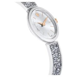 Swarovski Crystal Rock Oval Watch Swiss Made, Metal Bracelet, White, Stainless Steel -Jewelry Store crystal rock oval watch swiss made metal bracelet white stainless steel swarovski 5656878 5