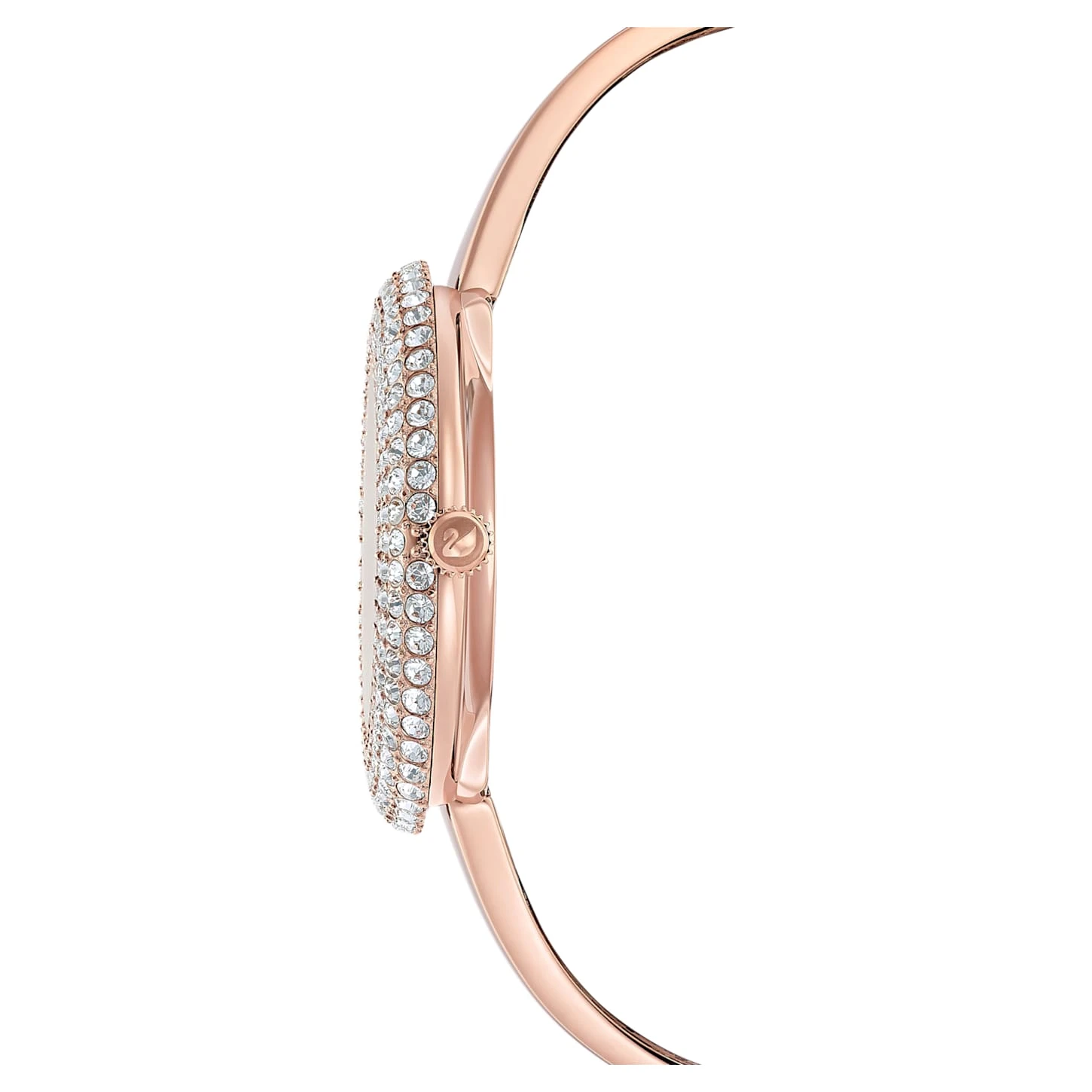 Swarovski Crystal Rose Watch Swiss Made, Metal Bracelet, Rose Gold Tone, Rose Gold-tone Finish 5 Swarovski Crystal Rose Watch Swiss Made, Metal Bracelet, Rose Gold Tone, Rose Gold-tone Finish - Image 3