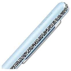 Swarovski Crystal Shimmer Ballpoint Pen Blue, Blue Lacquered, Chrome Plated -Jewelry Store crystal shimmer ballpoint pen blue blue lacquered chrome plated swarovski 5595669 2