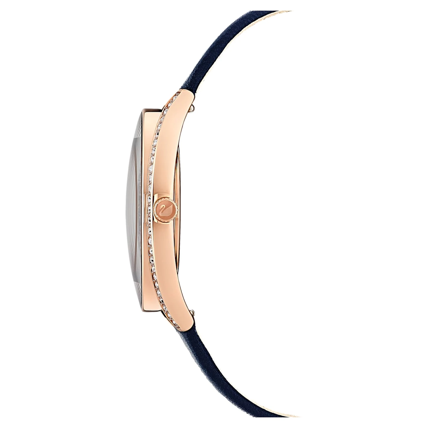 Swarovski Crystalline Aura Watch Swiss Made, Leather Strap, Blue, Rose Gold-tone Finish 5 Swarovski Crystalline Aura Watch Swiss Made, Leather Strap, Blue, Rose Gold-tone Finish - Image 3