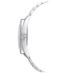 Swarovski Crystalline Aura Watch Swiss Made, Metal Bracelet, Silver Tone, Stainless Steel -Jewelry Store crystalline aura watch swiss made metal bracelet silver tone stainless steel swarovski 5519462 2