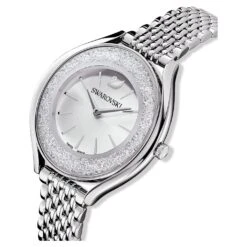 Swarovski Crystalline Aura Watch Swiss Made, Metal Bracelet, Silver Tone, Stainless Steel -Jewelry Store crystalline aura watch swiss made metal bracelet silver tone stainless steel swarovski 5519462 4