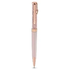 Swarovski Crystalline Ballpoint Pen Heart, Rose Gold Tone, Pink Lacquered, Rose Gold-tone Plated -Jewelry Store crystalline ballpoint pen heart rose gold tone pink lacquered rose gold tone plated swarovski 5527536 3