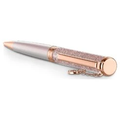Swarovski Crystalline Ballpoint Pen Heart, Rose Gold Tone, Pink Lacquered, Rose Gold-tone Plated -Jewelry Store crystalline ballpoint pen heart rose gold tone pink lacquered rose gold tone plated swarovski 5527536 4