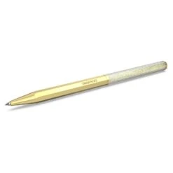 Swarovski Crystalline Ballpoint Pen Octagon Shape, Gold Tone, Gold-tone Plated -Jewelry Store crystalline ballpoint pen octagon shape gold tone gold tone plated swarovski 5654060 4