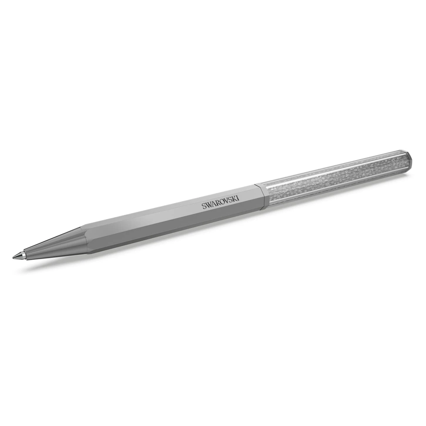 Swarovski Crystalline Ballpoint Pen Octagon Shape, Gray, Graphite Plated 4 Swarovski Crystalline Ballpoint Pen Octagon Shape, Gray, Graphite Plated - Image 2