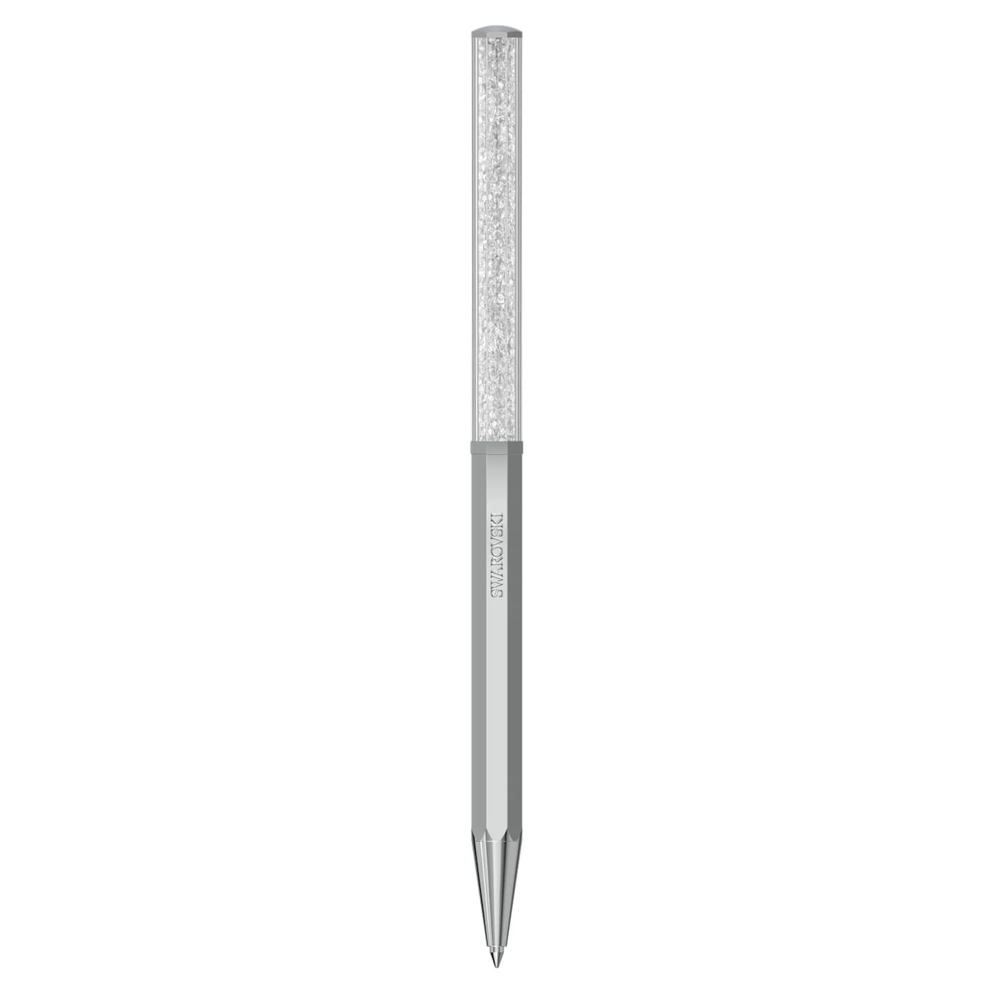 Swarovski Crystalline Ballpoint Pen Octagon Shape, Silver Tone, Chrome Plated 4 Swarovski Crystalline Ballpoint Pen Octagon Shape, Silver Tone, Chrome Plated - Image 2
