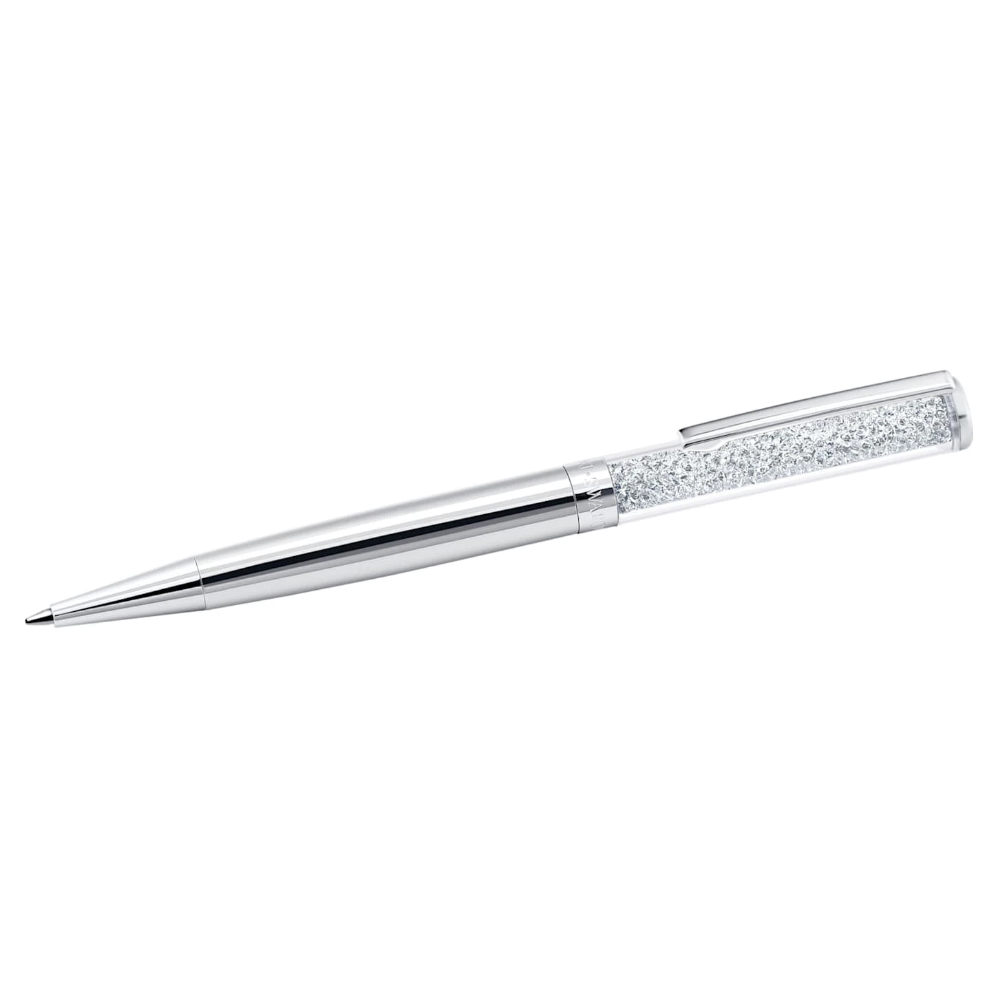 Swarovski Crystalline Ballpoint Pen Silver Tone, Chrome Plated 3 Swarovski Crystalline Ballpoint Pen Silver Tone, Chrome Plated