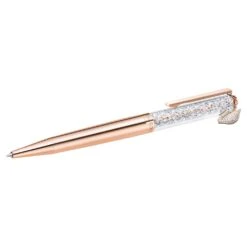 Swarovski Crystalline Ballpoint Pen Swan, Rose Gold Tone, Rose Gold-tone Plated
