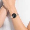 Swarovski Crystalline Chic Watch Swiss Made, Metal Bracelet, Black, Rose Gold-tone Finish -Jewelry Store crystalline chic watch swiss made metal bracelet black rose gold tone finish swarovski 5544587
