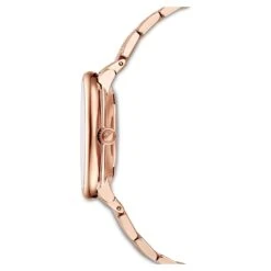 Swarovski Crystalline Chic Watch Swiss Made, Metal Bracelet, Black, Rose Gold-tone Finish -Jewelry Store crystalline chic watch swiss made metal bracelet black rose gold tone finish swarovski 5544587 2