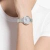 Swarovski Crystalline Chic Watch Swiss Made, Metal Bracelet, Silver Tone, Stainless Steel