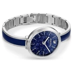 Swarovski Crystalline Delight Watch Swiss Made, Metal Bracelet, Blue, Stainless Steel -Jewelry Store crystalline delight watch swiss made metal bracelet blue stainless steel swarovski 5580533 2