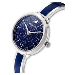 Swarovski Crystalline Delight Watch Swiss Made, Metal Bracelet, Blue, Stainless Steel -Jewelry Store crystalline delight watch swiss made metal bracelet blue stainless steel swarovski 5580533 3