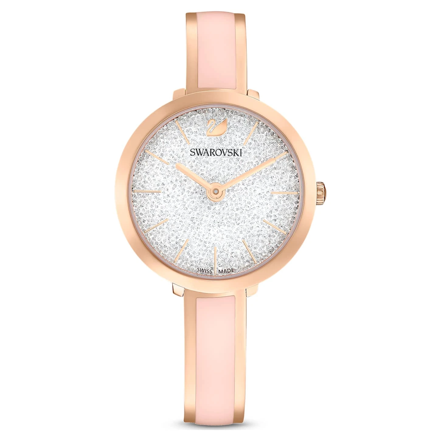 Swarovski Crystalline Delight Watch Swiss Made, Metal Bracelet, Pink, Rose Gold-tone Finish 4 Swarovski Crystalline Delight Watch Swiss Made, Metal Bracelet, Pink, Rose Gold-tone Finish - Image 2