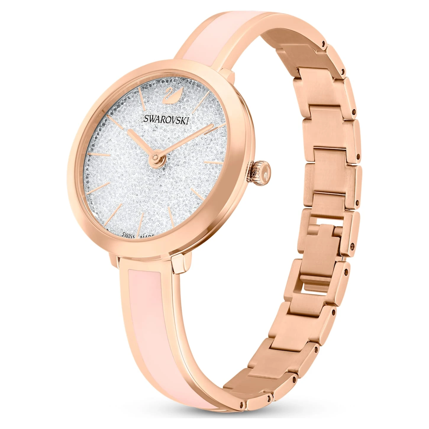 Swarovski Crystalline Delight Watch Swiss Made, Metal Bracelet, Pink, Rose Gold-tone Finish 5 Swarovski Crystalline Delight Watch Swiss Made, Metal Bracelet, Pink, Rose Gold-tone Finish - Image 3