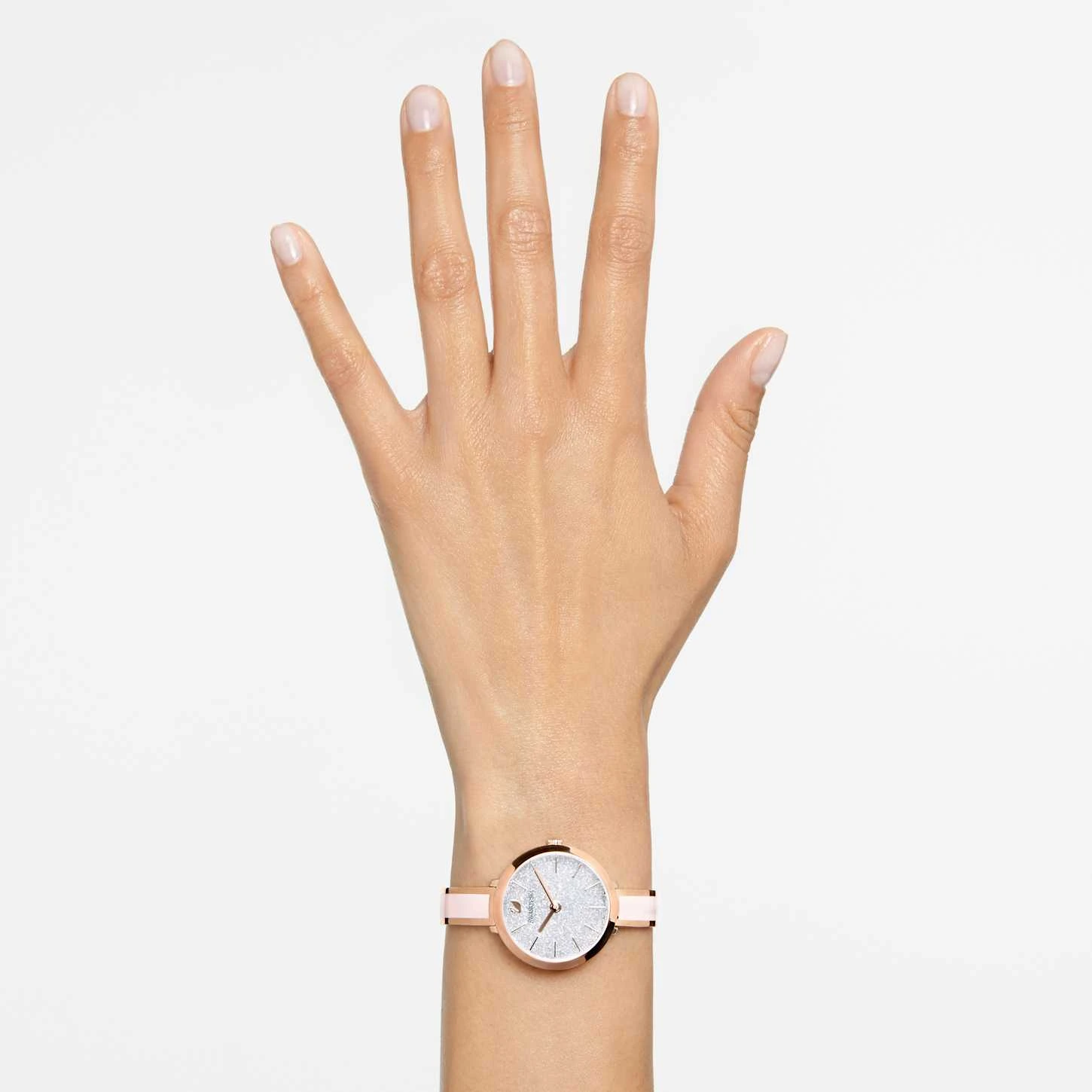 Swarovski Crystalline Delight Watch Swiss Made, Metal Bracelet, Pink, Rose Gold-tone Finish 3 Swarovski Crystalline Delight Watch Swiss Made, Metal Bracelet, Pink, Rose Gold-tone Finish