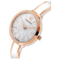 Swarovski Crystalline Delight Watch Swiss Made, Metal Bracelet, White, Rose Gold-tone Finish -Jewelry Store crystalline delight watch swiss made metal bracelet white rose gold tone finish swarovski 5580541 3