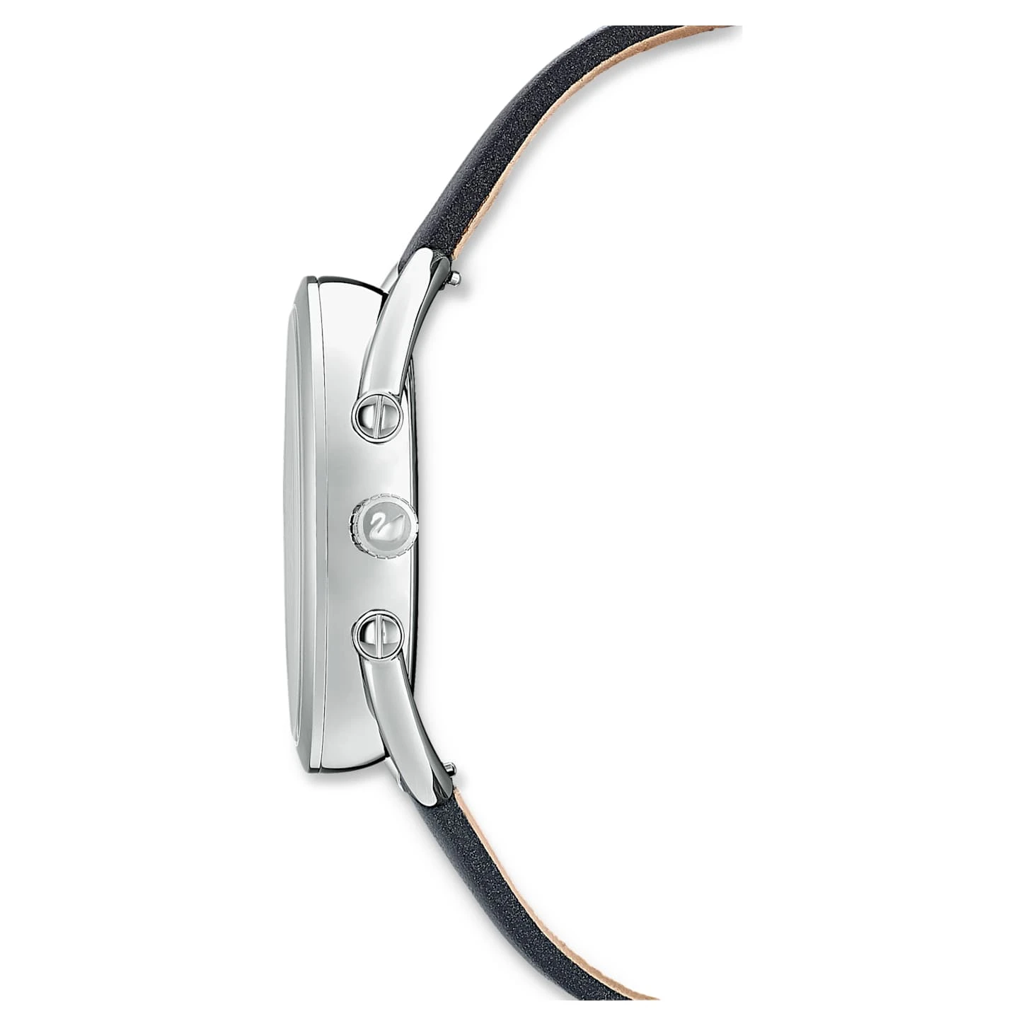 Swarovski Crystalline Glam Watch Swiss Made, Leather Strap, Blue, Stainless Steel 5 Swarovski Crystalline Glam Watch Swiss Made, Leather Strap, Blue, Stainless Steel - Image 3