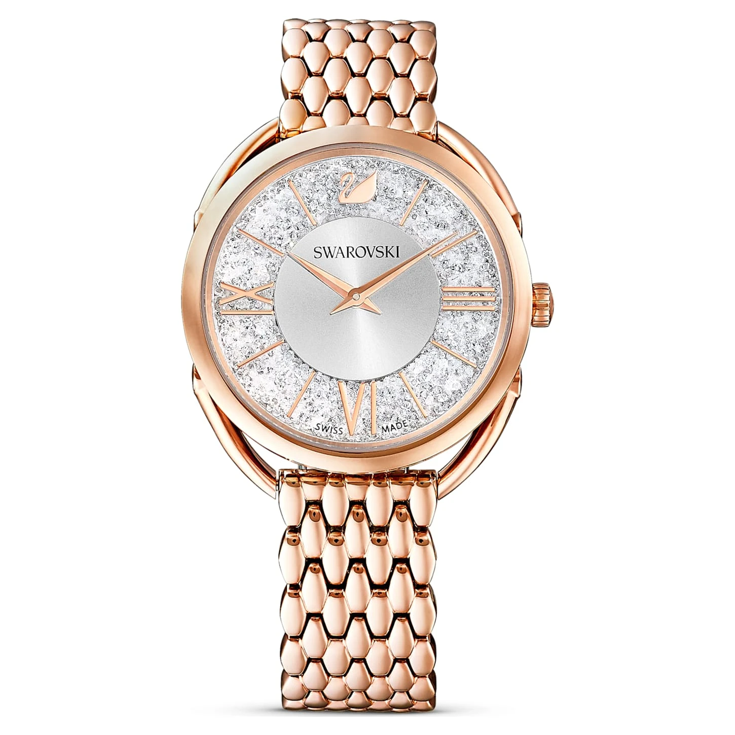 Swarovski Crystalline Glam Watch Swiss Made, Metal Bracelet, Rose Gold Tone, Rose Gold-tone Finish 4 Swarovski Crystalline Glam Watch Swiss Made, Metal Bracelet, Rose Gold Tone, Rose Gold-tone Finish - Image 2