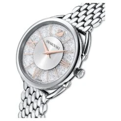 Swarovski Crystalline Glam Watch Swiss Made, Metal Bracelet, Silver Tone, Stainless Steel -Jewelry Store crystalline glam watch swiss made metal bracelet silver tone stainless steel swarovski 5455108 4