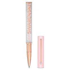 Swarovski Crystalline Gloss Ballpoint Pen Pink, Pink Lacquered, Rose Gold-tone Plated -Jewelry Store crystalline gloss ballpoint pen pink pink lacquered rose gold tone plated swarovski 5568756 2