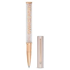 Swarovski Crystalline Gloss Ballpoint Pen Rose Gold Tone, Pink Lacquered, Rose Gold-tone Plated -Jewelry Store crystalline gloss ballpoint pen rose gold tone pink lacquered rose gold tone plated swarovski 5568759 2