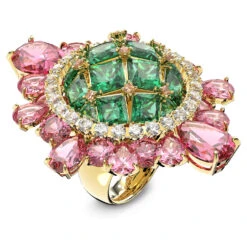 Swarovski Curiosa Cocktail Ring Multicolored, Rose Gold-tone Plated -Jewelry Store curiosa cocktail ring multicolored rose gold tone plated swarovski 5618279 2