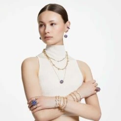 Swarovski Curiosa Cocktail Ring Square Cut, Purple, Gold-tone Plated 11 Swarovski Curiosa Cocktail Ring Square Cut, Purple, Gold-tone Plated -Jewelry Store curiosa cocktail ring square cut purple gold tone plated swarovski 5629238 4