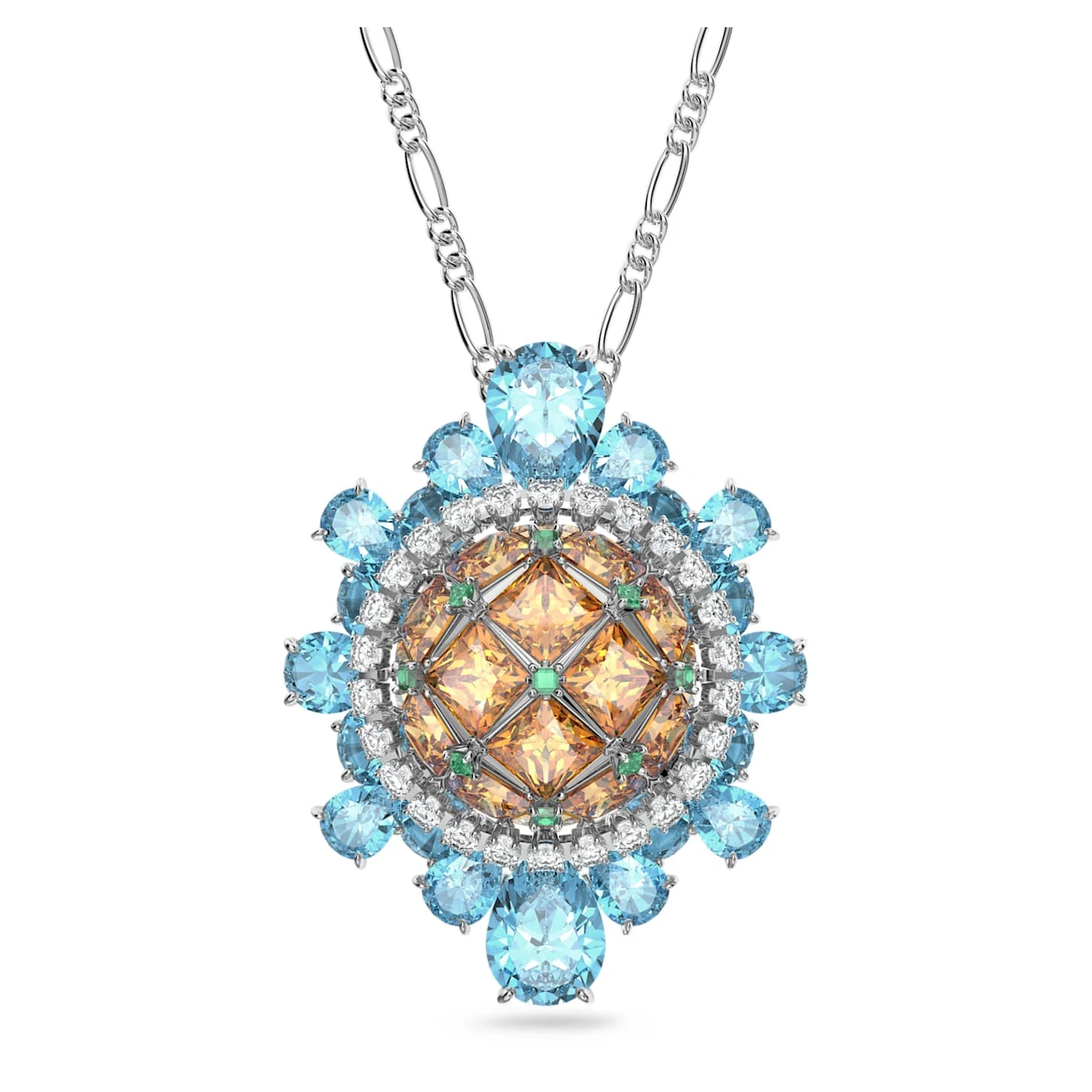 Swarovski Curiosa Pendant And Brooch Multicolored, Rhodium Plated 4 Swarovski Curiosa Pendant And Brooch Multicolored, Rhodium Plated - Image 2