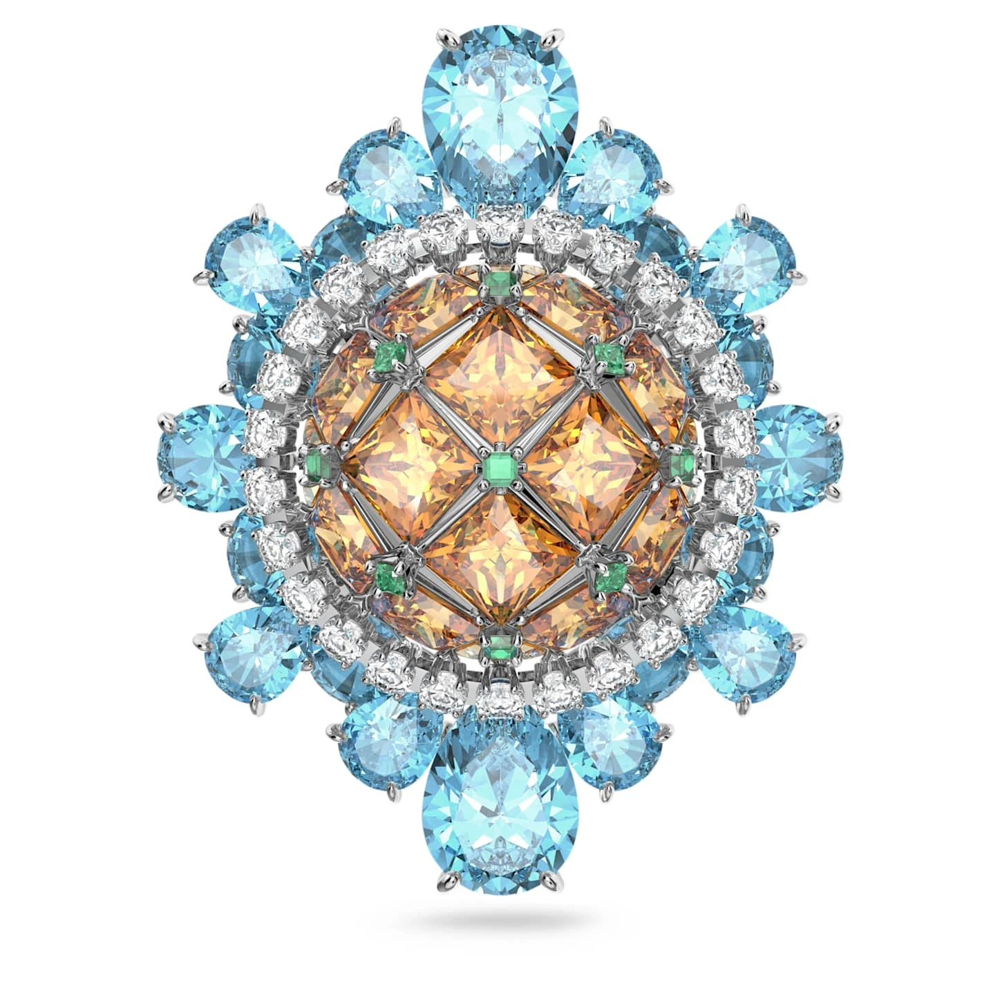 Swarovski Curiosa Pendant And Brooch Multicolored, Rhodium Plated 7 Swarovski Curiosa Pendant And Brooch Multicolored, Rhodium Plated - Image 5