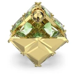Swarovski Curiosa Stud Earring Single, Square Cut, Green, Gold-tone Plated -Jewelry Store curiosa stud earring single square cut green gold tone plated swarovski 5630311 3
