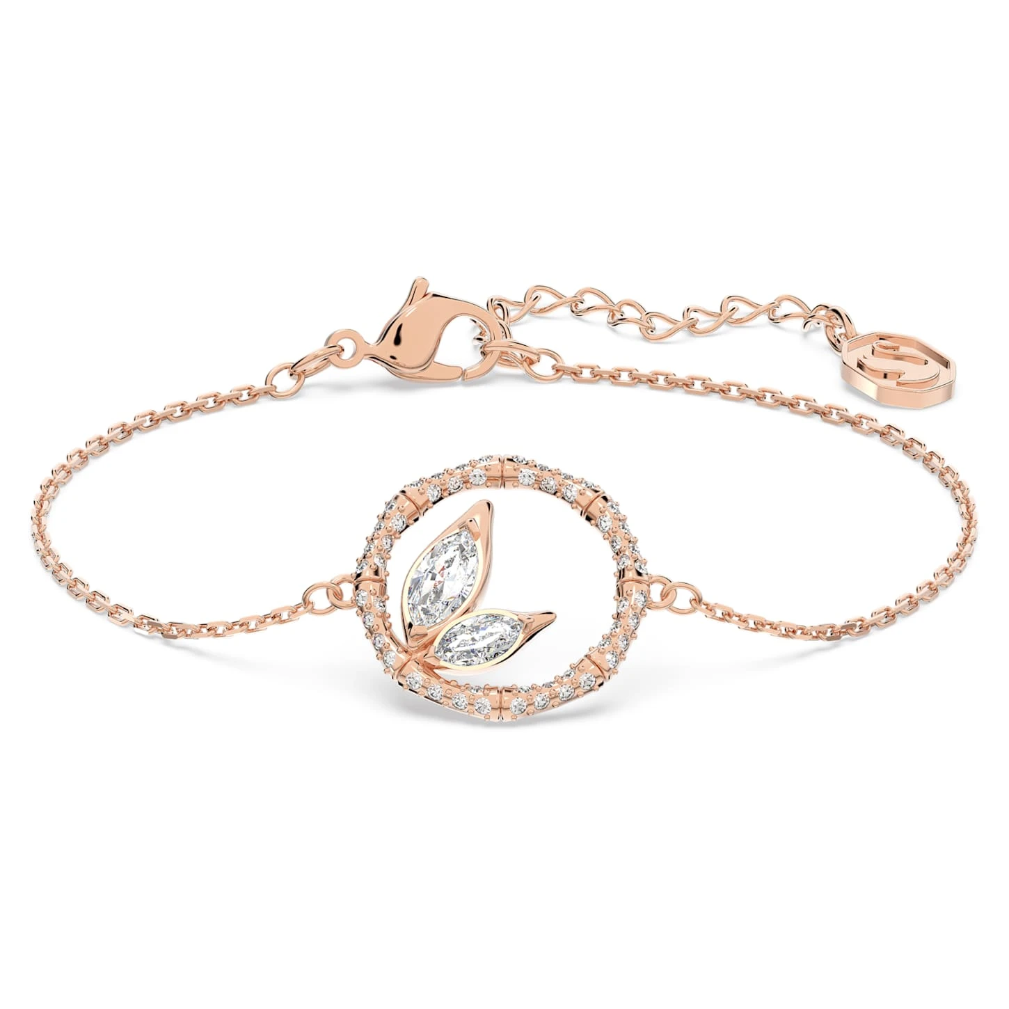 Swarovski Dellium Bracelet Bamboo, White, Rose Gold-tone Plated 4 Swarovski Dellium Bracelet Bamboo, White, Rose Gold-tone Plated - Image 2
