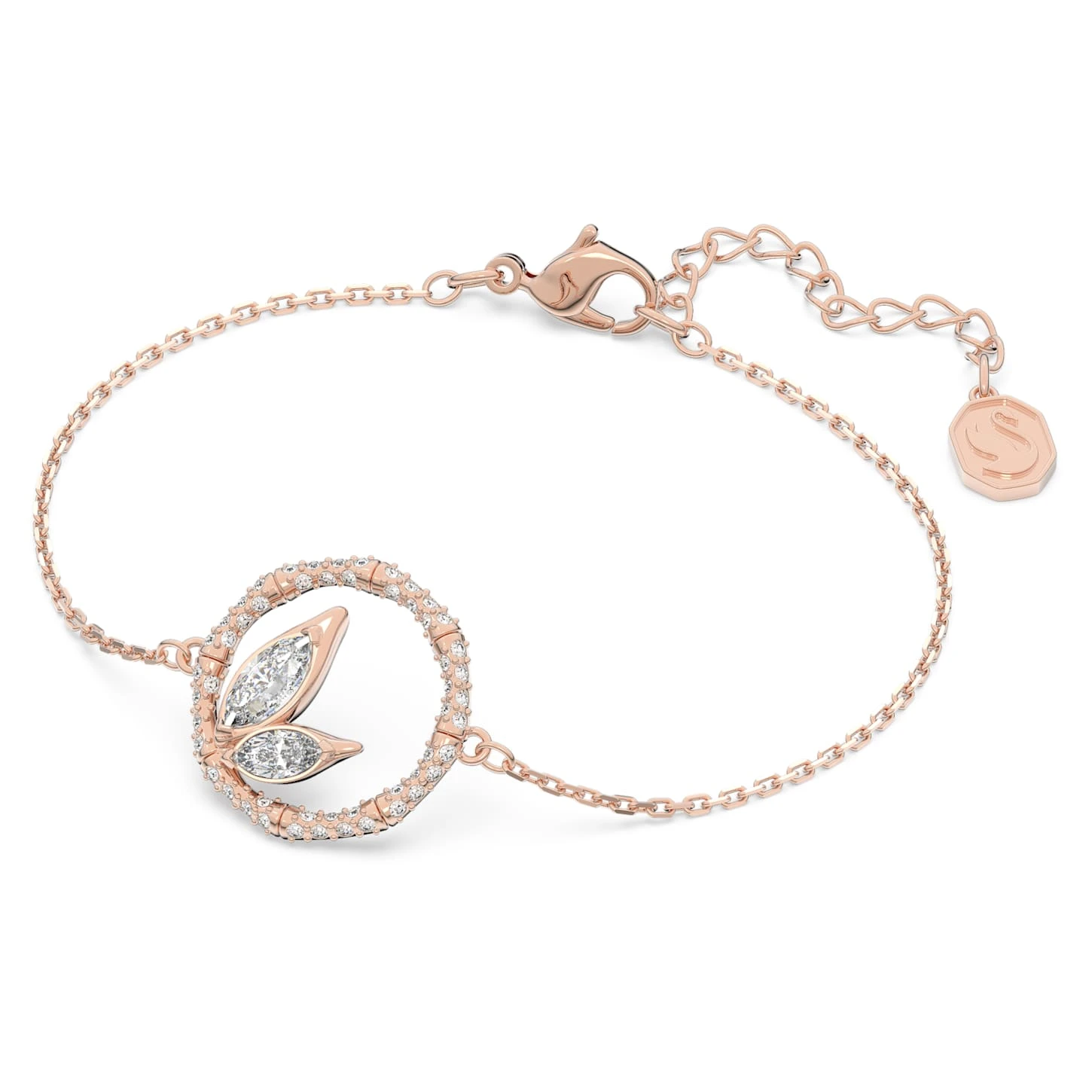 Swarovski Dellium Bracelet Bamboo, White, Rose Gold-tone Plated 5 Swarovski Dellium Bracelet Bamboo, White, Rose Gold-tone Plated - Image 3