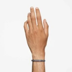 Swarovski Dextera Bangle Octagon Shape, Black, Ruthenium Plated -Jewelry Store dextera bangle octagon shape black ruthenium plated swarovski 5651339 6