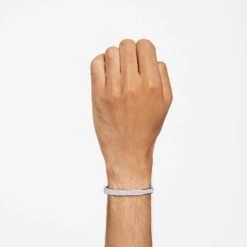 Swarovski Dextera Bangle Octagon Shape, White, Rhodium Plated -Jewelry Store dextera bangle octagon shape white rhodium plated swarovski 5639200 4