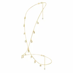 Swarovski Dextera Body Chain Mixed Cuts, White, Gold-tone Plated 9 Swarovski Dextera Body Chain Mixed Cuts, White, Gold-tone Plated -Jewelry Store dextera body chain mixed cuts white gold tone plated swarovski 5670555 1