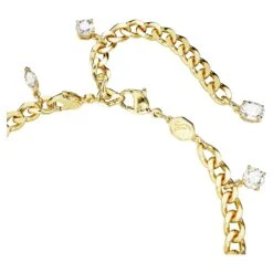 Swarovski Dextera Bracelet And Anklet Mixed Cuts, White, Gold-tone Plated -Jewelry Store dextera bracelet and anklet mixed cuts white gold tone plated swarovski 5665499 3