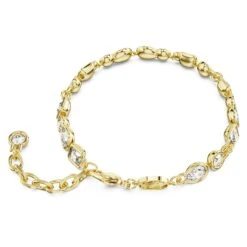 Swarovski Dextera Bracelet Mixed Cuts, White, Gold-tone Plated -Jewelry Store dextera bracelet mixed cuts white gold tone plated swarovski 5667044 4
