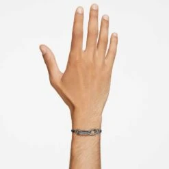 Swarovski Dextera Bracelet Pavé, Mixed Links, Black, Ruthenium Plated -Jewelry Store dextera bracelet pavC3A9 mixed links black ruthenium plated swarovski 5636736 4