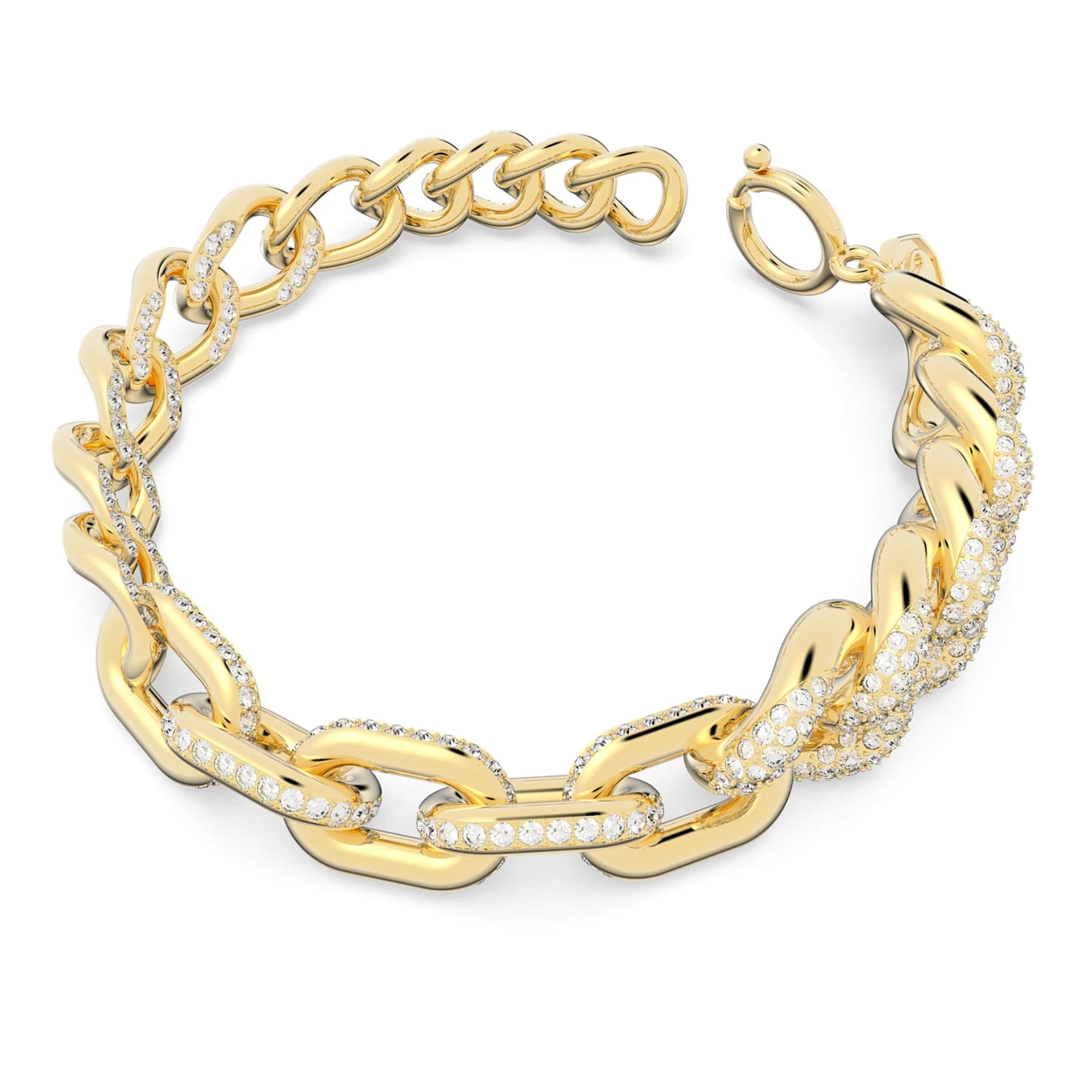 Swarovski Dextera Bracelet Pavé, White, Gold-tone Plated 5 Swarovski Dextera Bracelet Pavé, White, Gold-tone Plated - Image 3