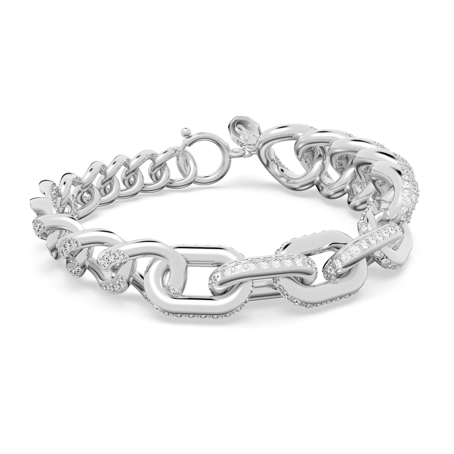 Swarovski Dextera Bracelet Pavé, White, Rhodium Plated 4 Swarovski Dextera Bracelet Pavé, White, Rhodium Plated - Image 2